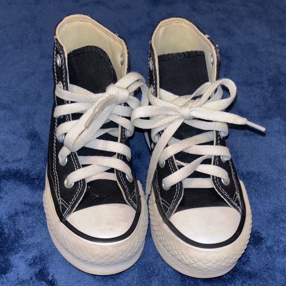 Converse Kids Black and White High-Top Sneakers